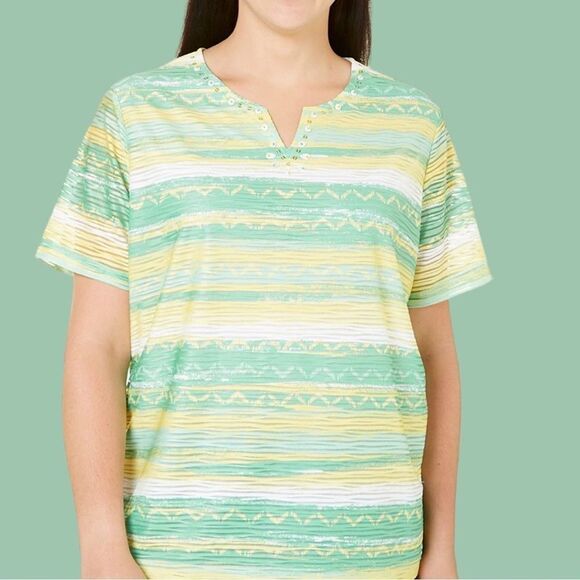 Alfred Dunner new cute summer top! - Picture 2 of 10